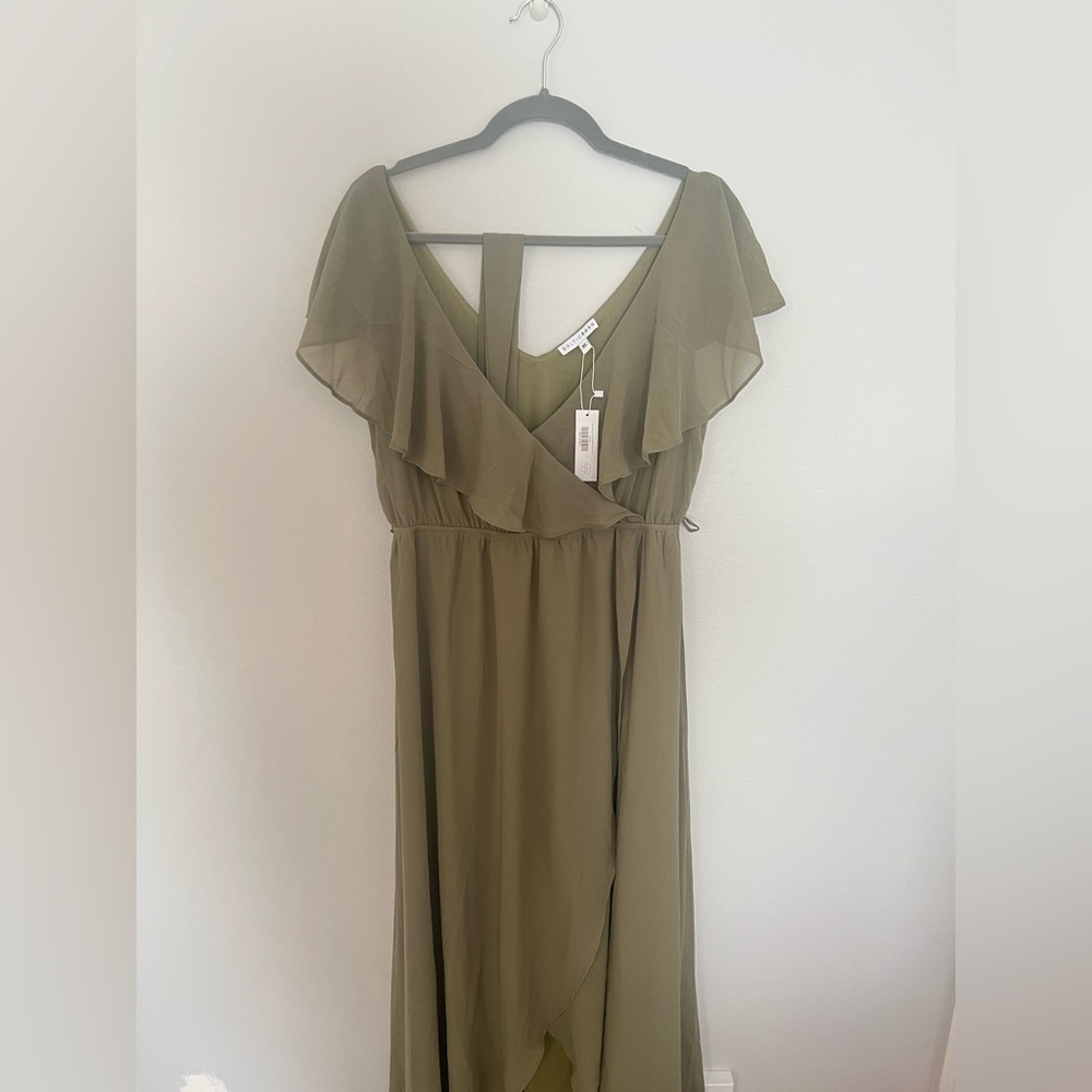 Baltic Born Katya Dress in Dusty Olive